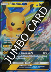 Pikachu-GX SM232 JUMBO OVERSIZED Wave Holo Promo - Pikachu-GX & Eevee-GX Special Collection